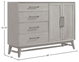 Bayside 4-Drawer Gentleman's Chest, White