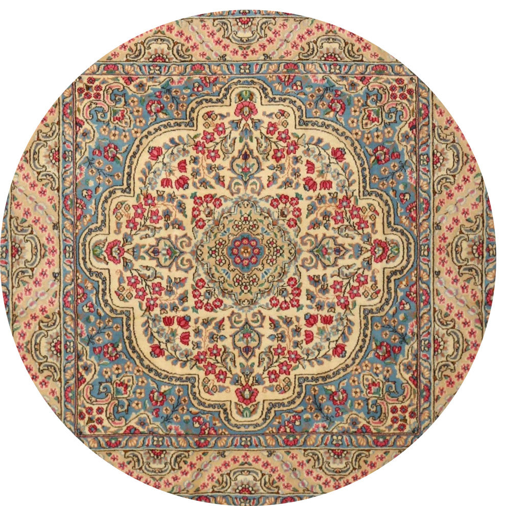 Ahgly Company Indoor Round Traditional Area Rugs, 3' Round