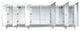 120x36 LLLRRR, Recessed Or Surface Mount Medicine Cabinet 24 Shelves, LED