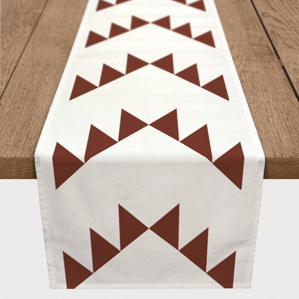 Triangle Arrows 16x90 Cotton Twill Runner