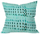 Morgan Kendall aqua dashes Throw Pillow