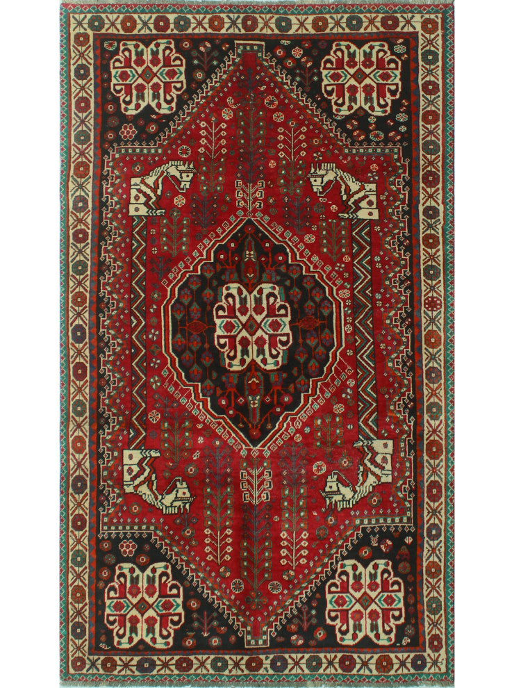 Fine Vintage Distressed Muriel Red Runner
