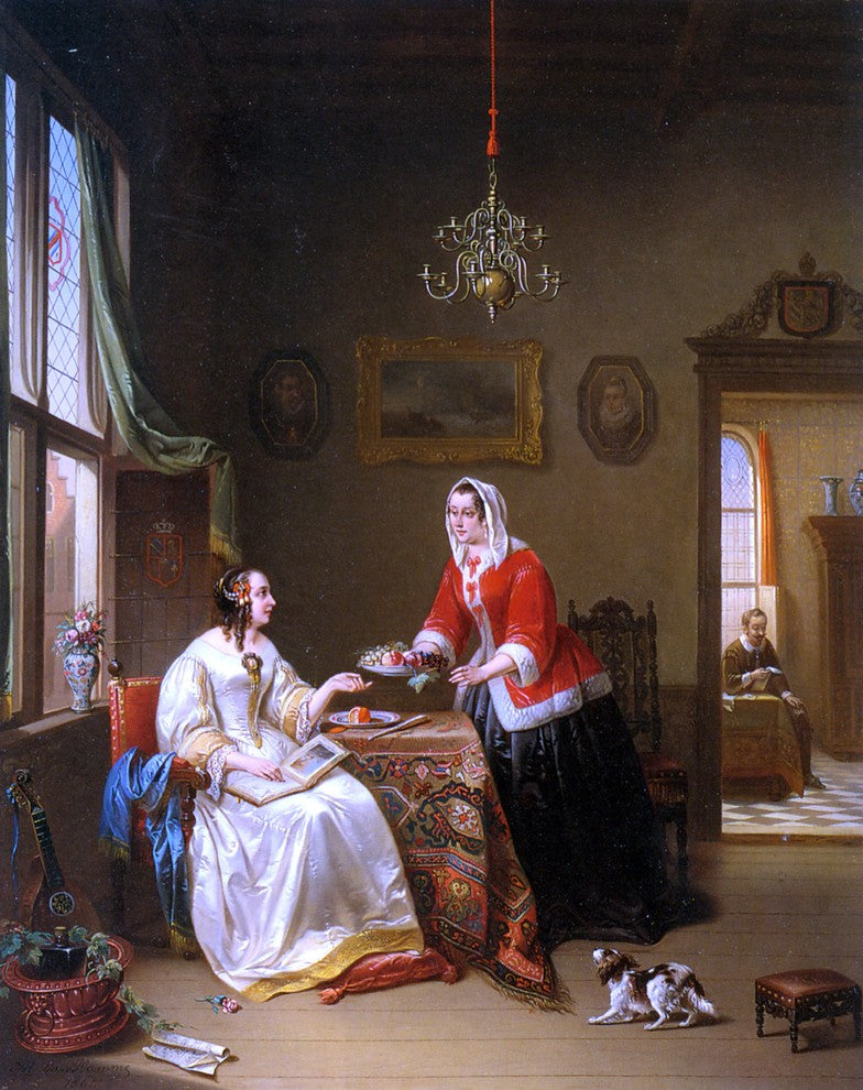 Alexis Van Hamme An Elegant Company, 20"x25" Gallery Wrapped Canvas Print