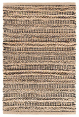 Dash & Albert Simba Black Handwoven Jute Rug, Black, 2' x 3'