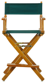 024" Director's Chair Honey Oak Frame-Hunter Green Canvas