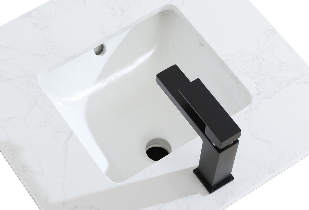 Home Living 24" Single Bathroom Vanity, Chestnut Brown