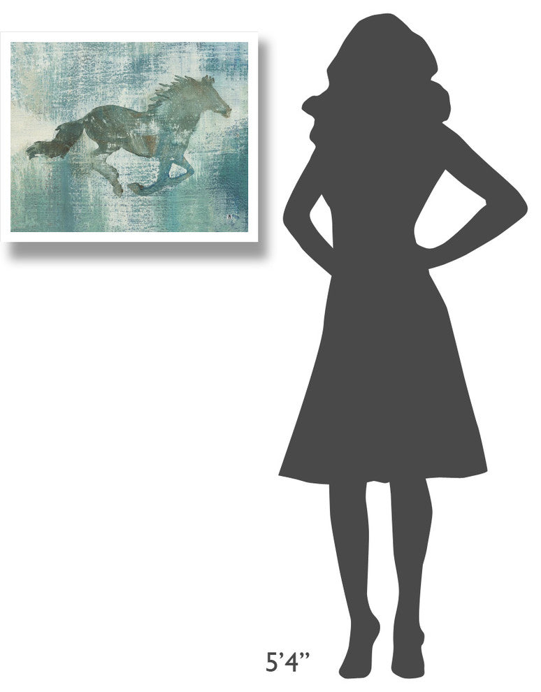 "Mustang Study" Digital Paper Print by Studio Mousseau, 26"x22"