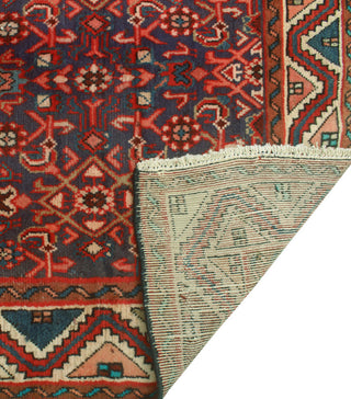 Fine Vintage Distressed Tahurer Navy/Ivory Runner, 3'3x9'11