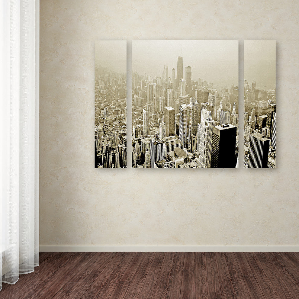 Preston 'Chicago Skyline' Multi Panel Art Set,, 41"x30"
