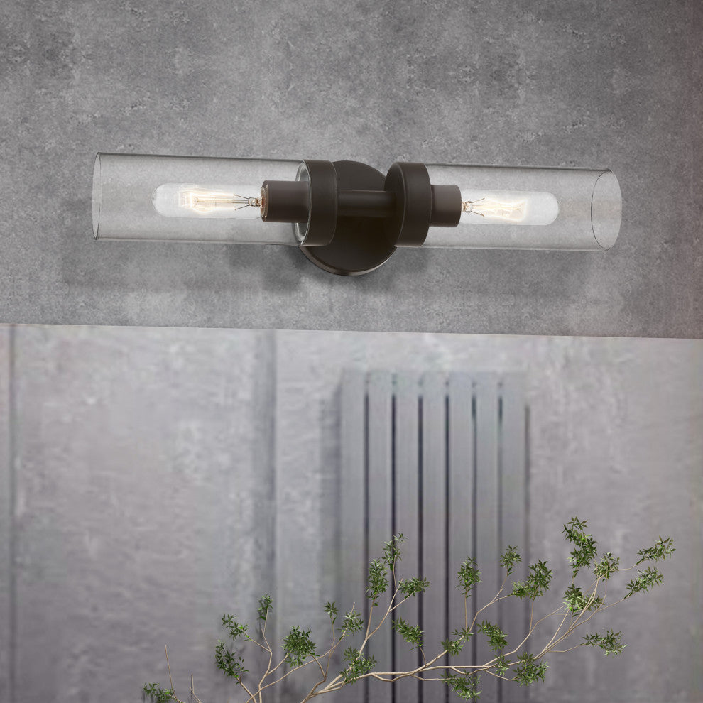Ludlow 2 Light Bronze ADA Vanity Sconce