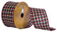 Vickerman Q201316 2.5"X10 Yard Red And Green Chunky Knit Christmas Ribbon