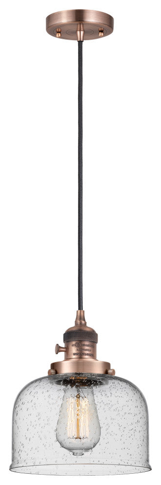 INNOVATIONS 201CSW-AC-G74-LED 1-Light Mini Pendant Antique Copper