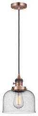 INNOVATIONS 201CSW-AC-G74-LED 1-Light Mini Pendant Antique Copper