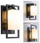Vintage Wall Sconce With Bronze Finish Glass Vanity Wall Light Fixture