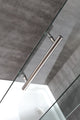 Langham 48"x77.5" Completely Frameless Sliding Shower Door, Chrome, Right Base