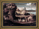 Girolamo Da Carpi Landscape With Magicians Framed Premium Canvas Print, 18"x24"