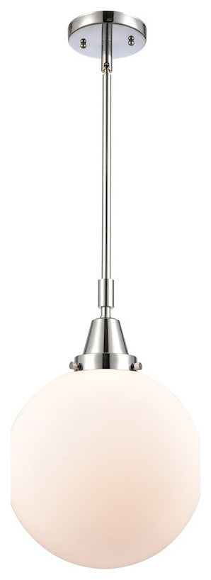 INNOVATIONS LIGHTING 447-1S-SN-G201-10-LED Beacon Mini Pendant, Polished Chrome