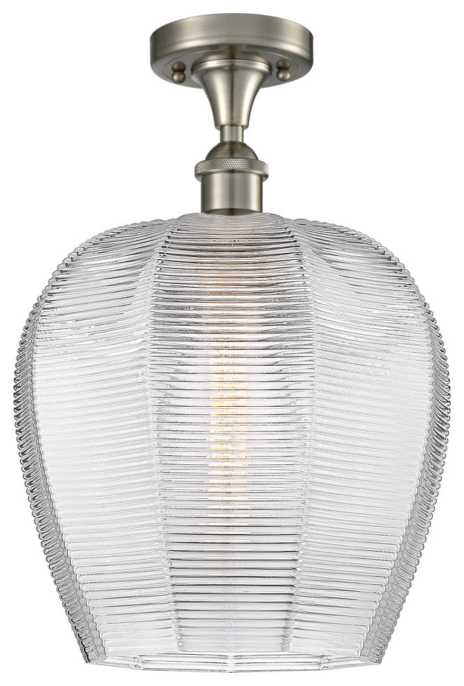 Innovations 516-1C-SN-G462-12 1 Light Semi-Flush Mount, Brushed Satin Nickel