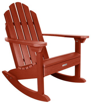 Westport Adirondack Rocking Chair, Rustic Red