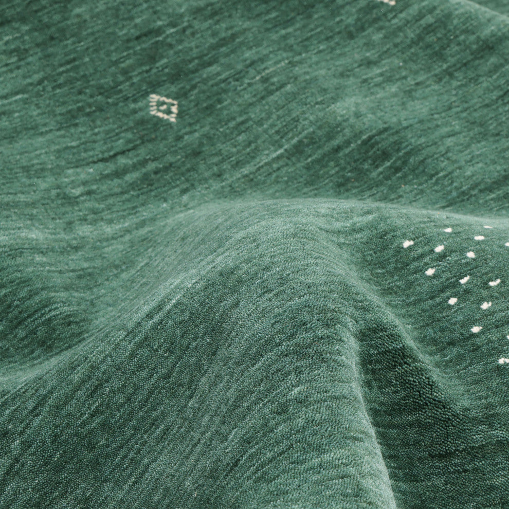 Simi One-of-a-Kind Handmade Area Rug Green, 3' 0'' x 5' 0''