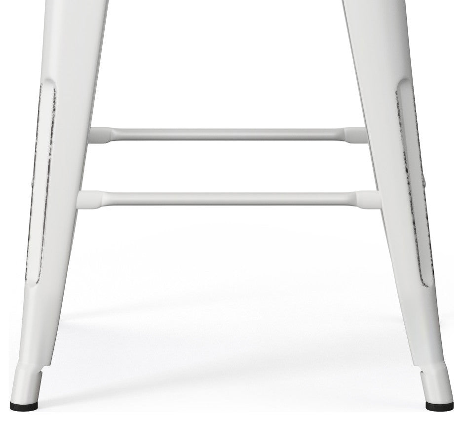 Rayne 24 inch Metal Counter Height Stool (Set of 2)