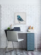 "Chubby Blue Bird" Framed Painting Print, 32"x32"