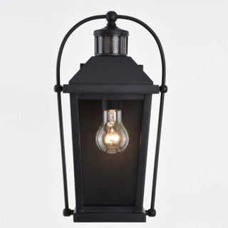 Lexington 1 Light Dualux 8-in. Outdoor Motion Sensor Wall Light Textured Black