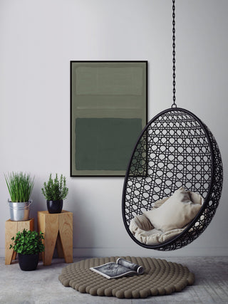 "Thin Partition" Floater Framed Painting Print on Canvas, 24x36