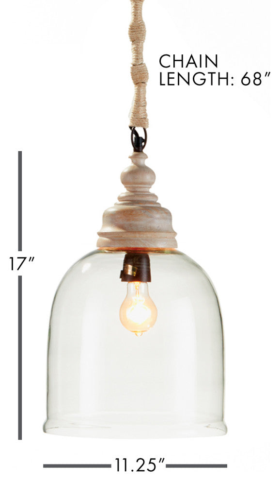 Vintner's Cloche, Pendant, 17"