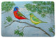 Betsy Drake Pair of Buntings Door Mat 30x50