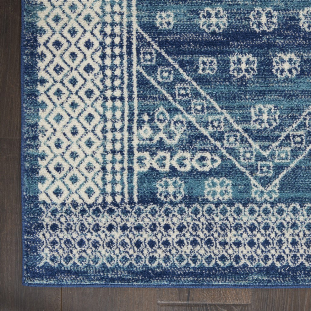 5'' X 7'' Navy Blue Power Loom Area Rug