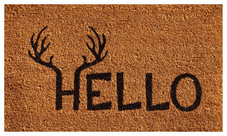 Antler Hello Doormat, 24"x36"