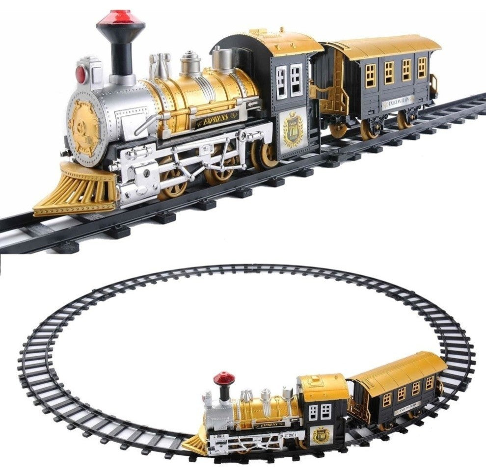 8-Fast Forward Battery Operated Animated Train Set With Sound