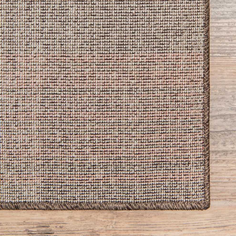 Rug Unique Loom Del Mar Light Brown Runner 2' 7 x 10' 0