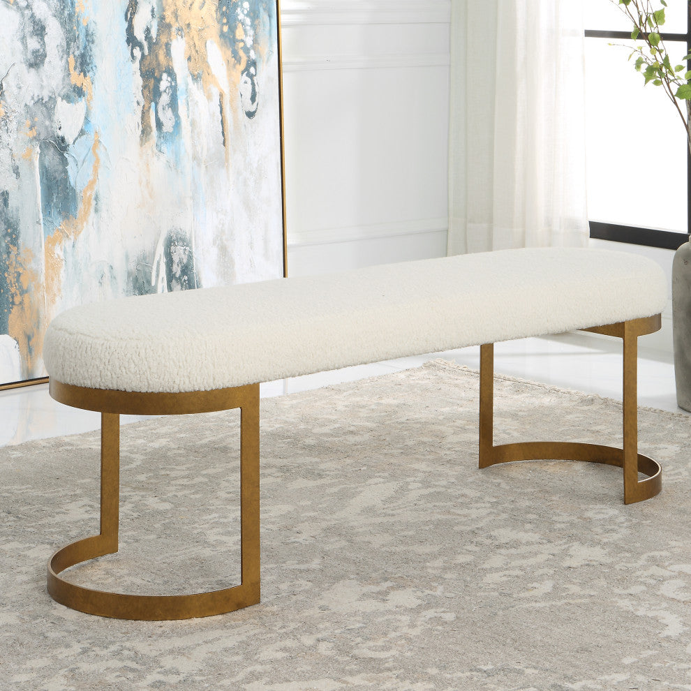 Uttermost Infinity Gold bench