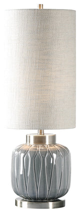 Uttermost Zahlia Aged Gray Ceramic Lamp