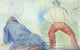 Georges Seurat Soldier Fencing Another Reclining Gallery Wrap Canvas, 18"x27"