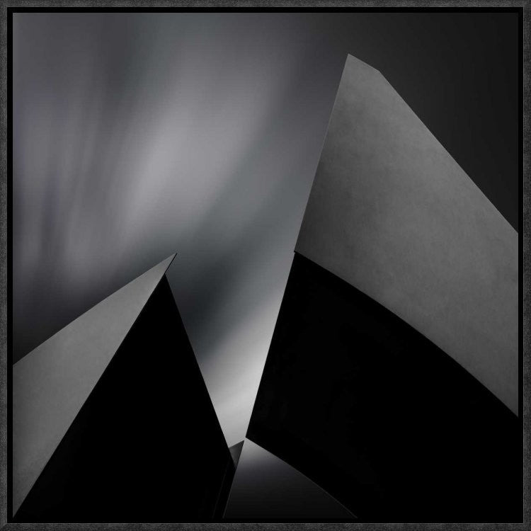 "Structura" Framed Canvas Giclee by Gilbert Claes, 17x17"