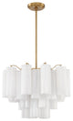 CRYSTORAMA Addis 6 Light Aged Brass Chandelier