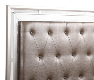 Alana Silver Champagne Queen Panel Bed
