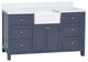 Yorkshire 60" Bathroom Vanity, Marine Gray, Engineered Marble, Single