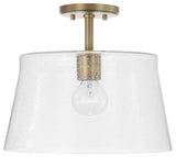 Capital Lighting 246911 Baker 14"W Semi-Flush Ceiling Fixture / - Aged Brass