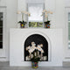 26in Faux Double Orchid Arrangement, Handmade Mexican Talavera Ceramic Planter