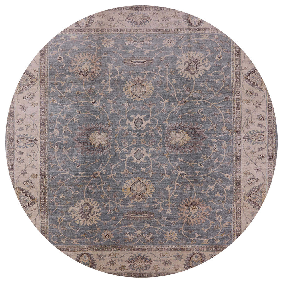 Ahgly Company Indoor Round Mid-Century Modern Area Rugs, 7' Round