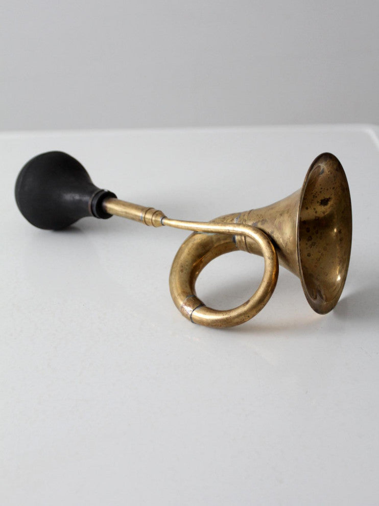 Consigned, Vintage Brass Bulb Horn