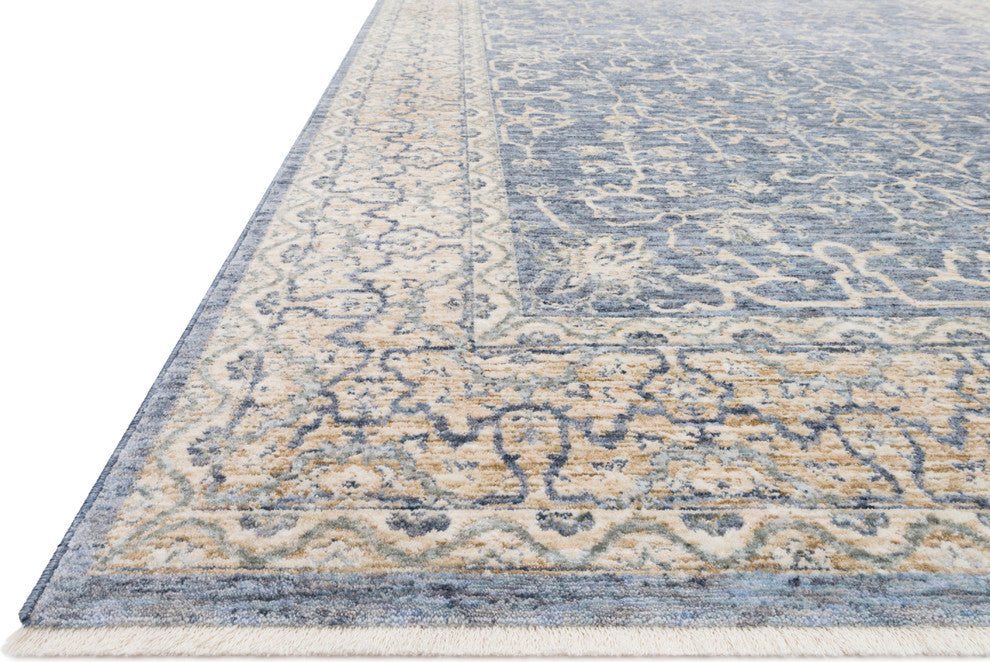 Dark Blue/Ivory Pandora Rug, 2'6"x10'