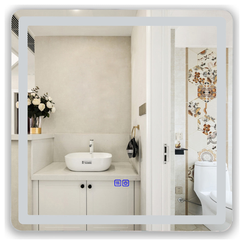 CHLOE Lighting SPECULO Back Lit LED Mirror 4000K, Warm White, 24"