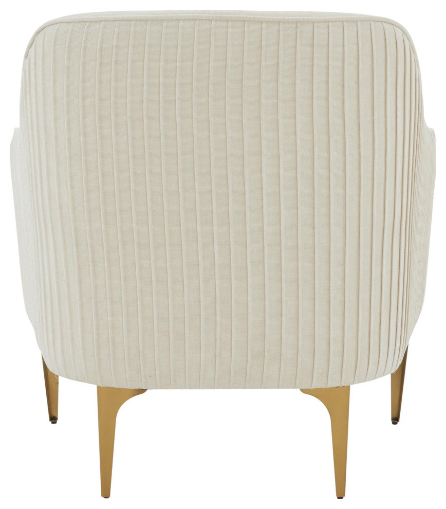 Serena Cream Velvet Accent Chair