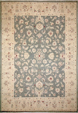 Peshawar Rohesia Gray Hand-Knotted Rug, 10'0x13'10