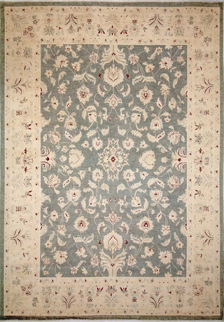 Peshawar Rohesia Gray Hand-Knotted Rug, 10'0x13'10